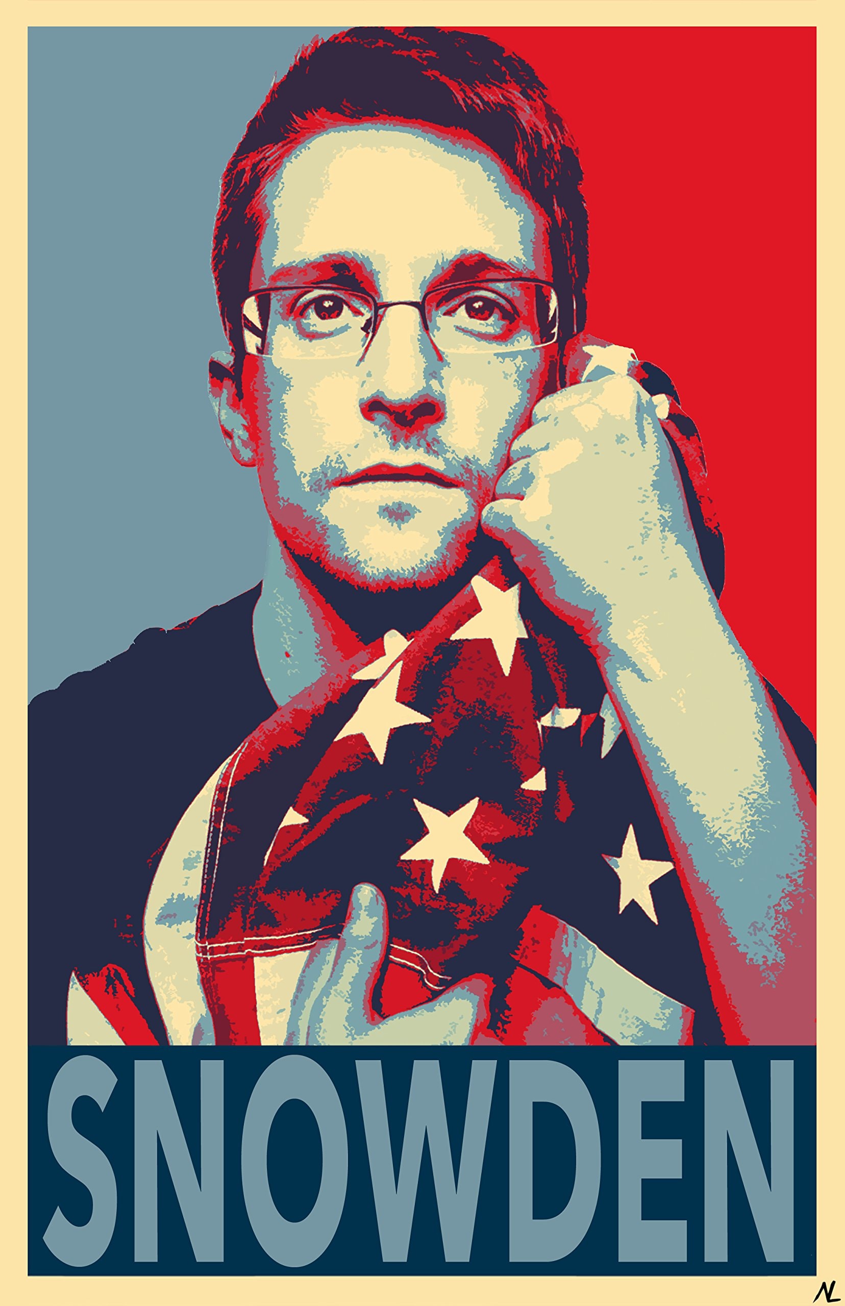 Edward Snowden portrait photograph